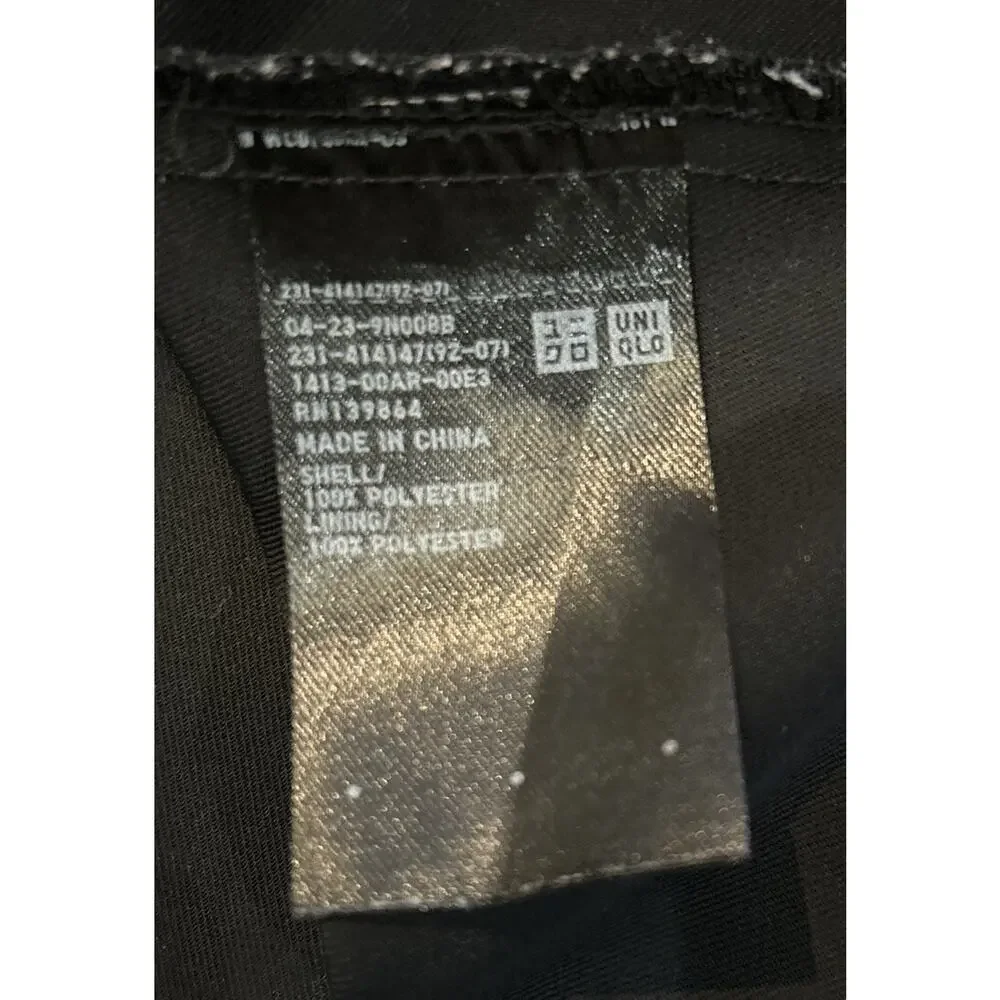 Uniqlo Women’s Black Sheer Envelope Fold Sleeveless Blouse Size S NWOT_6